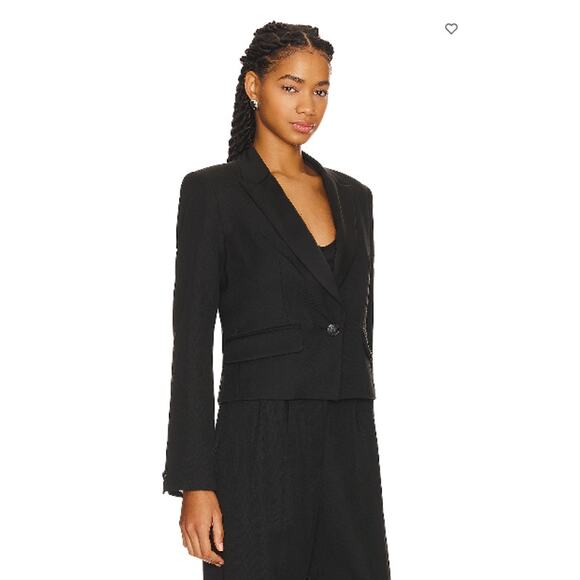 New Rag & Bone Valerie Wool Blazer in Black Size 00 New with Tags - Picture 4 of 8